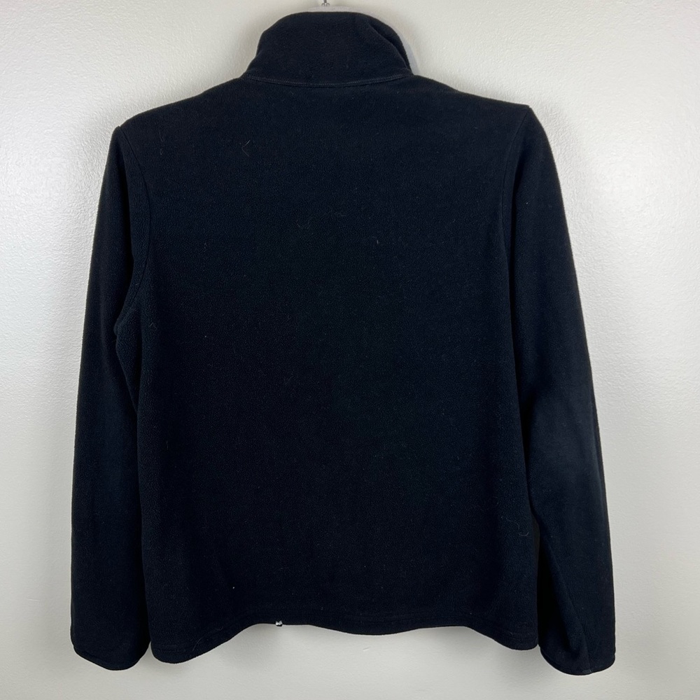 Patagonia Women Synchilla Fleece Jacket Black Small Full Zip Sweater Small Flaw - Picture 3 of 7